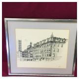 King Street Saint John NB Framed Art Sketch King Street Saint John NB Framed Art Sketch