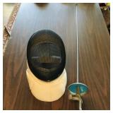 Practice Fencing Sword & Face Helmet Practice Fencing Sword & Face Helmet