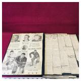 Vintage NHL Hockey Scrapbook Vintage NHL Hockey Scrapbook