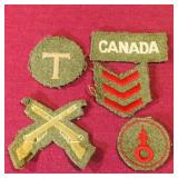 Lot Of 5 Canadian Military Patches (Vintage) Lot Of 5 Canadian Military Patches (Vintage)