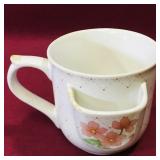 Papel Ceramic Tea Bag Cup (3 1/2' Tall) Papel Ceramic Tea Bag Cup (3 1/2' Tall)
