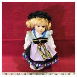 Sabre Porcelain Doll & Stand (9' Tall) Sabre Porcelain Doll & Stand (9' Tall)