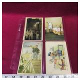 Lot Of 4 Antique Postcards Lot Of 4 Antique Postcards