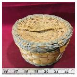 Vintage Covered Basket (3 1/2' x 6')