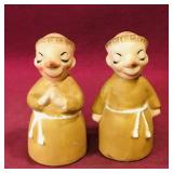 Vintage Friar Salt & Pepper Shakers