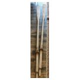 Pair Of Vintage Wooden Canoe Oars