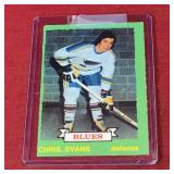 1973-74 OPC Chris Evans NHL Hockey Card