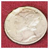 1940 United States Dime Coin