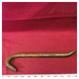 Vintage Iron Nail Pulling / Prying Tool (12' Long)