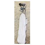 Lot Of Vintage Golf Clubs & Carrying Bag