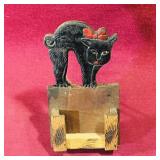 Vintage Wooden Matchbook Holder