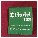 Citadel Inn Halifax NS Matchbook