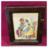 Framed Stitch Art Picture (Vintage)