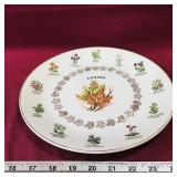 Canadian Flowers Decorative Plate (10')