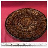Decorative Pottery Wall Mount Plate (9 1/4')