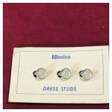 Set Of 3 Woolno Dress Studs