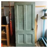 Antique Painted Wooden Door
