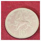 1968 Great Britain 10 Pence Coin