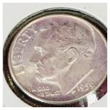 1959 BU United States Dime Coin