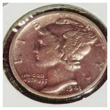 1943-D United States Fine Dime Coin