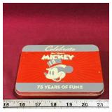 Walt Disney Mickey 75th Anniversary Cards & Tin