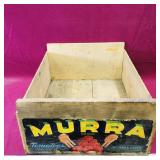 Vintage Murra Tomatoes California Wooden Crate
