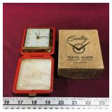 Vintage Bradley Travel Alarm Clock & Box