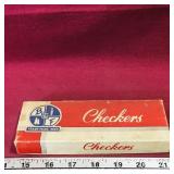 Vintage B&F Checkers Game