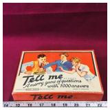 1950's Spear's Games 'Tell Me' Game