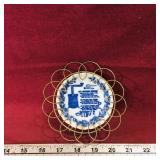 Vintage 'My Kitchen Prayer' Small Plate & Frame