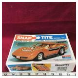 1979 Monogram Corvette Snaptite Model Kit (Opened)
