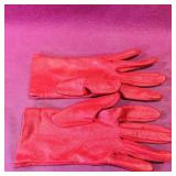 Vintage Ladies Satin Gloves