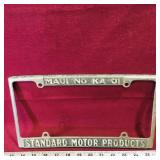 Standard Motor Products License Plate Frame