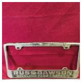 Russ Dawson Detroit License Plate Frame