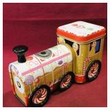 Holiday Joy Tin Train Container