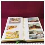 Book Filled With Vintage Postcards