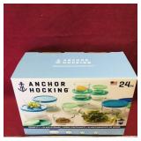 Anchor-Hocking 24-Piece Snugfit Glass Set (Sealed)