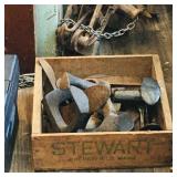 Box Lot Of Antique Cobbler Tools