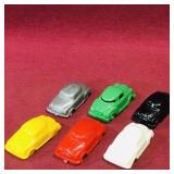 Lot Of 6 Vintage Plastic Car Game Pieces (Small)