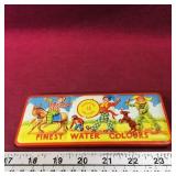Vintage Watercolor Paint Tin Case