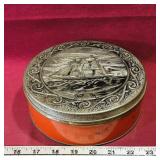 Vintage Nautical Tin Container (3' x 7')