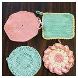 Crocheted Pot Holders Crocheted Pot Holders