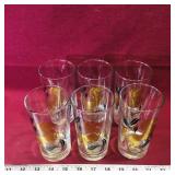 Lot Of 6 Stallion Drinking Glasses (5 1/2' Tall) Lot Of 6 Stallion Drinking Glasses (5 1/2' Tall)