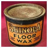 Vintage Shinola Floor Wax Container (4' x 4 1/4') Vintage Shinola Floor Wax Container (4' x 4 1/4')