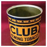 Vintage Club Chewing Tobacco Can Vintage Club Chewing Tobacco Can
