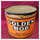 Vintage Golden Rod Chewing Tobacco Can Vintage Golden Rod Chewing Tobacco Can