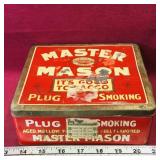 Vintage Master Mason Plug Smoking Tobacco Tin Vintage Master Mason Plug Smoking Tobacco Tin