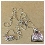 Necklace With Handbag Pendant Necklace With Handbag Pendant