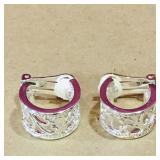 Pair Of Costume Jewelry Clip-On Earrings Pair Of Costume Jewelry Clip-On Earrings