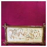 Antique Framed Religious Stitch Art Picture Antique Framed Religious Stitch Art Picture